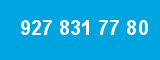 927 831 77 80 927 831 77 80